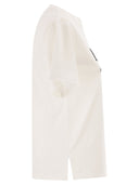 Weekend Maxmara Wkdagile Jersey T Shirt With Print And Embroidery