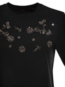 Weekend Maxmara Wkdagile Jersey T Shirt With Print And Embroidery