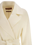 Maxmara Studio Mstcles 울, 캐시미어 및 실크 코트