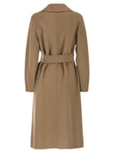 Maxmara Studio Mstcles 울, 캐시미어 및 실크 코트