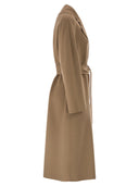 Maxmara Studio Mstcles 울, 캐시미어 및 실크 코트