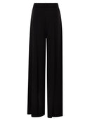 Maxmara Studio Msevalico Triacetate Wide Leg Trousers With Decorative Belt
