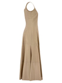 Maxmara Studio Mstfeltre Cotton Midi Dress With Structured Bodice