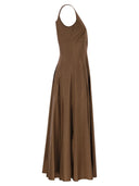 Maxmara Studio Mstfeltre Cotton Midi Dress With Structured Bodice