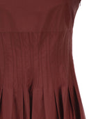 Maxmara Studio Mstfeltre Cotton Midi Dress With Structured Bodice