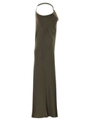 Maxmara Studio Mseentrata One Shoulder Dress In Shiny Satin