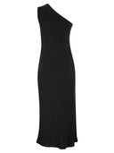Maxmara Studio Mseentrata One Shoulder Dress In Shiny Satin