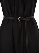 Maxmara Studio Mstzuppa Cotton Halterneck Maxi Dress With Belt