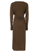 Maxmara Studio Mstsalvo Draped Viscose Jersey Midi Dress