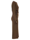 Maxmara Studio Mstsalvo Draped Viscose Jersey Midi Dress