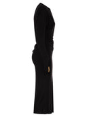 Maxmara Studio Mstsalvo Draped Viscose Jersey Midi Dress