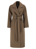 S Maxmara Smmhobby Long Wool Drape Coat