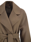 S Maxmara Smmhobby Long Wool Drape Coat