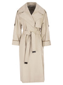 Maxmara The Cube Mtcutrench Trench Coat In Water Repellent Twill