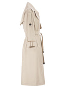 Maxmara The Cube Mtcutrench Trench Coat In Water Repellent Twill