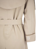 Maxmara The Cube Mtcutrench Trench Coat In Water Repellent Twill