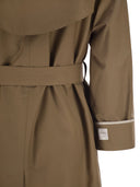 Maxmara The Cube Mtcutrench Trench Coat In Water Repellent Twill