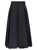 S Maxmara Smmalex Corolla Skirt In Cotton Blend