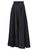 S Maxmara Smmalex Corolla Skirt In Cotton Blend