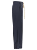 S Maxmara Smmargento Cotton Drawstring Trousers