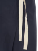 S Maxmara Smmargento Cotton Drawstring Trousers
