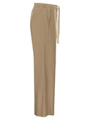 S Maxmara Smmargento Cotton Drawstring Trousers