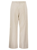 S Maxmara Smmargento Cotton Drawstring Trousers
