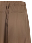 S Maxmara Smmgufo Cotton Culotte Trousers With Drawstring Waist