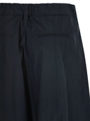 S Maxmara Smmgufo Cotton Culotte Trousers With Drawstring Waist
