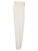 S Maxmara Smmonorata 5 Pocket Trousers In Cotton And Linen