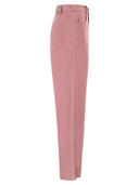 S Maxmara Smmonorata 5 Pocket Trousers In Cotton And Linen