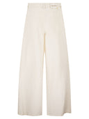 S Maxmara Smmaloa Wide Leg Trousers In Cotton And Linen