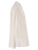 S Maxmara Smmgala Linen Shirt With Fluid Silhouette And Patch Pocket