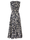 S Maxmara Smmmartina Patterned Twill Dress