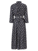S Maxmara Smmleva Printed Silk Twill Dress