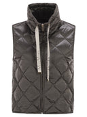 Maxmara The Cube Tegic Drip Proof Canvas Vadderad väst