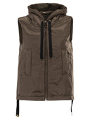 Maxmara The Cube Greengo Sleeveless In Drip Proof Technical Fabric
