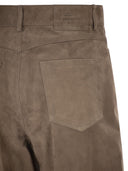 S Maxmara Smmfulmine Lederhose mit weitem Bein