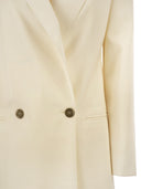 Maxmara Mxmbikini Pure Virgin Wool Tailored Double Breasted Blazer