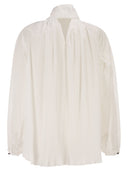 Maxmara Mxevalle Pleated Blouse With Neck Bow