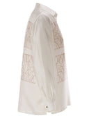 Maxmara Mxmfiltro Silk Shirt With Monogram Print
