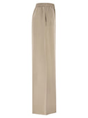 Maxmara Mxmvolonta Pure Silk Wide Leg Trousers