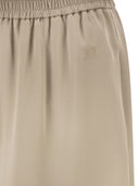 Maxmara Mxmvolonta Pure Silk Wide Leg Trousers