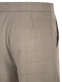 Maxmara Mxmnetto Pure Virgin Wool Prince Of Wales Trousers