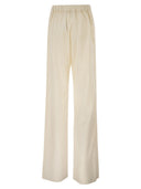 Maxmara Mxmeditto Fluid Tailored Trousers In Pure Virgin Wool