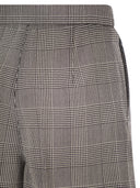 Maxmara Mxmagoraio Pure Virgin Wool Prince Of Wales Tailored Shorts