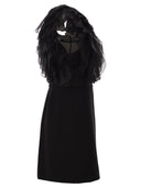 Maxmara Mxecloro Silk Mini Dress With Ruffle Detailing