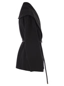 Sportmax Spxuguale Wrap Short Coat In Virgin Wool