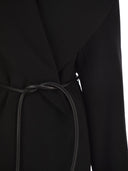 Sportmax Spxuguale Wrap Short Coat In Virgin Wool