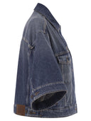 Weekend Maxmara Wkdliuti Cropped Cotton Denim Jacket